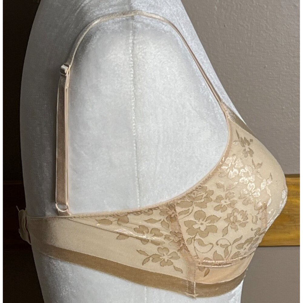 NWOT Intimately Free People Elise Bra Retro Sheer Lace Mesh Beige Nude Womens S - Picture 7 of 9